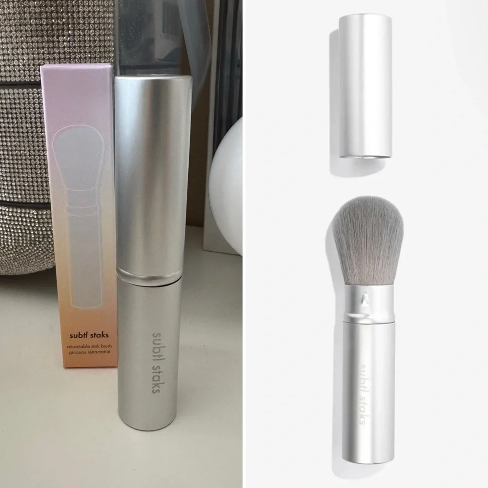 SUBTL Staks Stak Brush BFF Silver Retractable Stak Brush